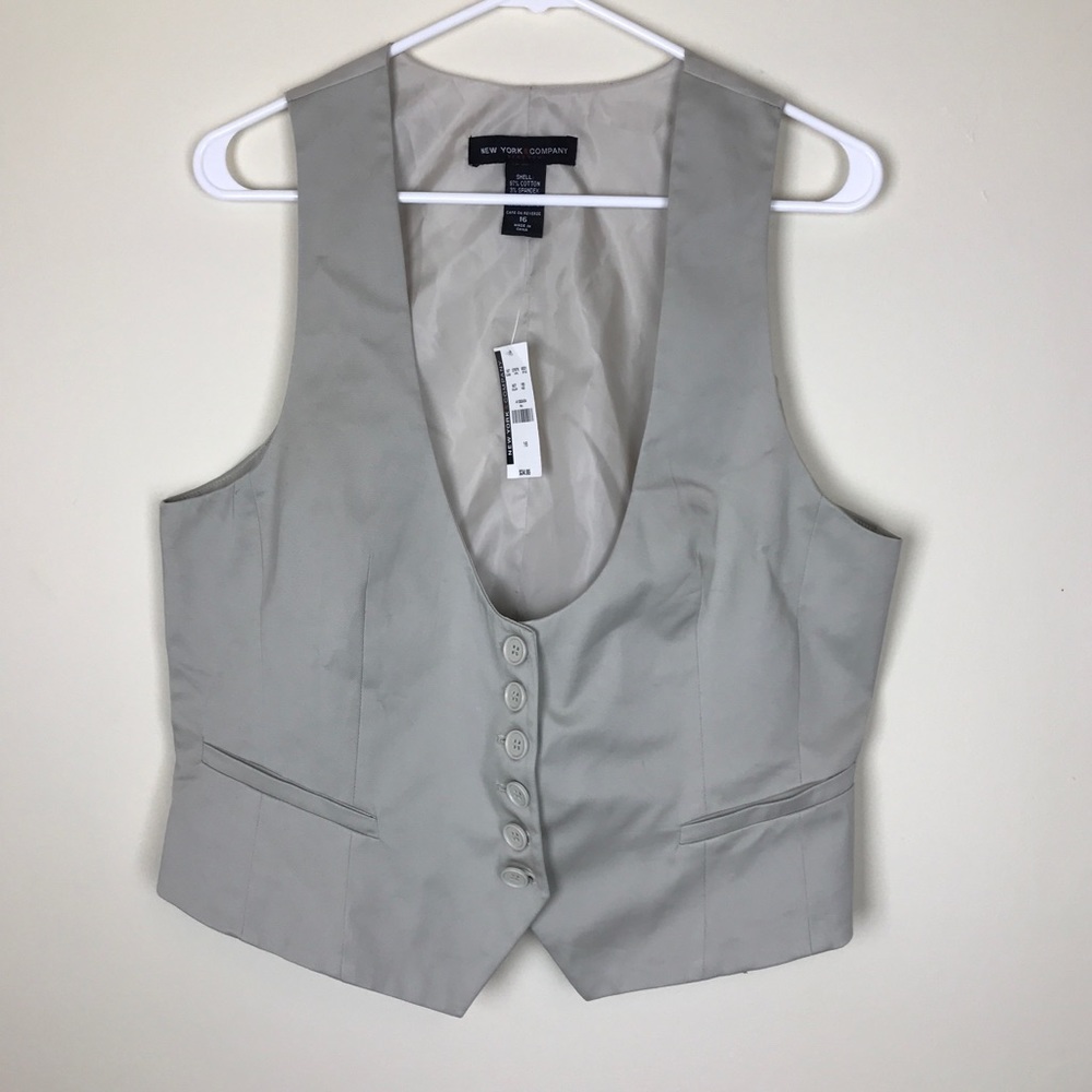New York And Company Strech Womens Vest Size 16